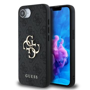 iPhone 16e Guess 4G Big Metal Logo Hybride Hoesje - Grijs