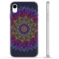 Hybride iPhone XR-hoesje - Kleurrijke mandala