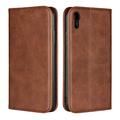 iPhone XR Retro Wallet Case met Magnetische Sluiting - Coffee