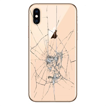 iPhone XS Back Cover Reparatie - Alleen glas - Goud