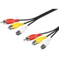 Kabel voor composiet audio-video aansluiting, 3x RCA