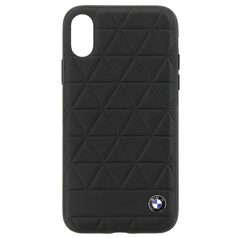 Iphone X Bmw Signature Hexagon Leder Cover Zwart