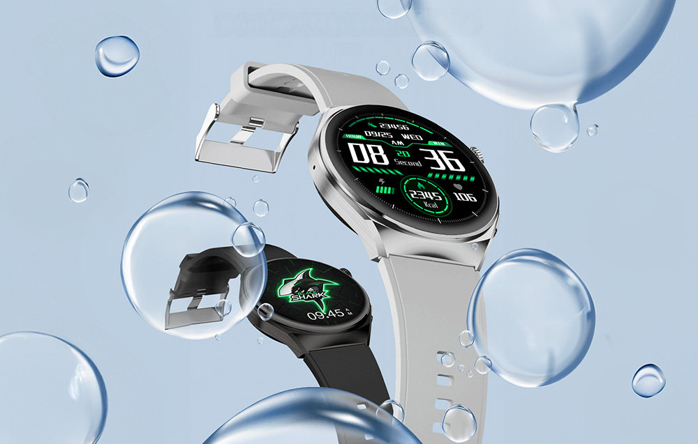 Black Shark S1 waterbestendig Smartwatch - Zilver