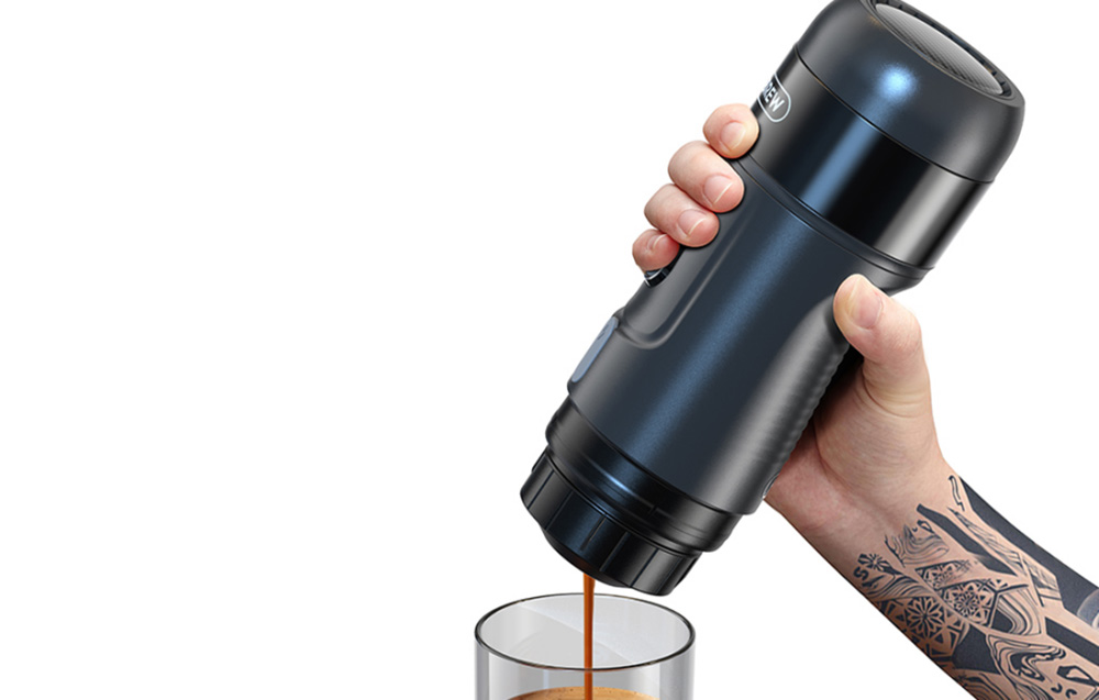 HiBREW H4A Draagbaar 3-in-1 koffiezetapparaat met koffer 80W