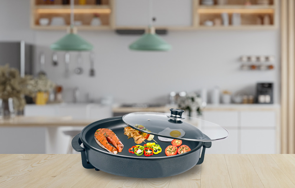 Techwood TP-3034 multifunctionele elektrische pan - zwart