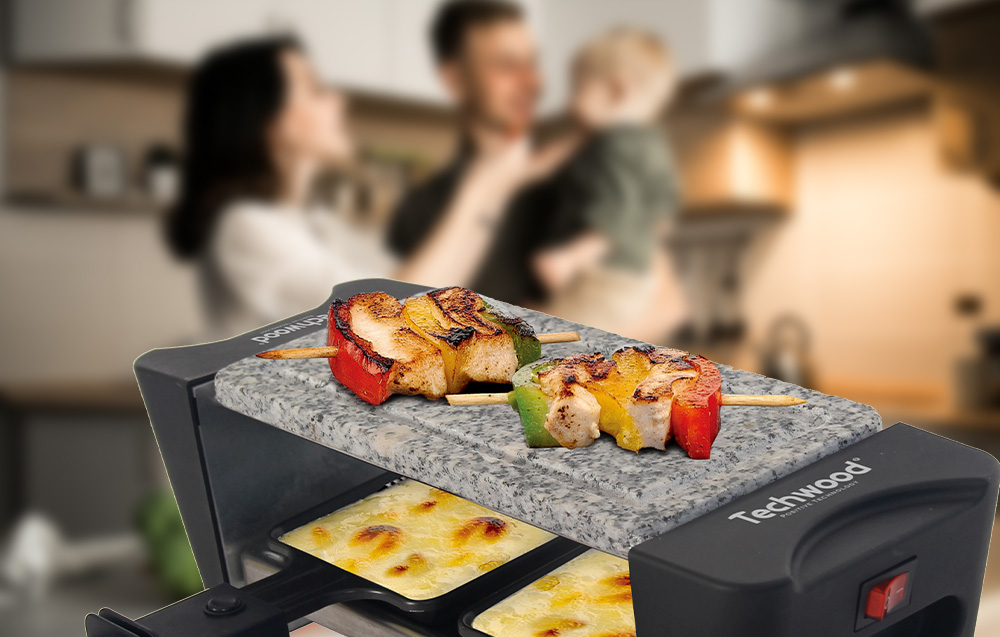 Techwood grill TRD-346 Elektrisch Raclette duo